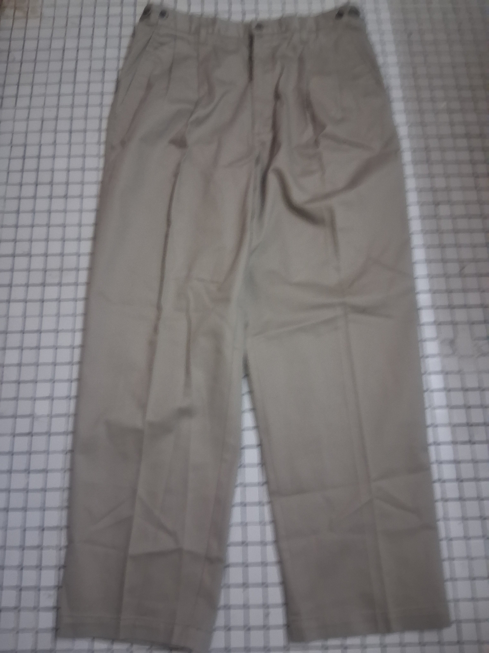 Cherokee Men's Pleated Khaki Dress Chinos 36X30